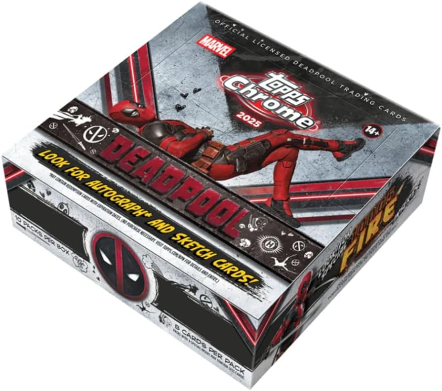 2025 Topps Marvel Chrome Deadpool Hobby Box Ansicht 2