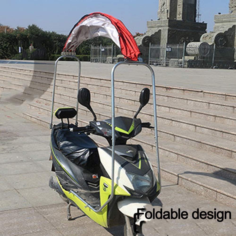 Universal Car Motor Scooter Parasol Mobility Sun Wodoodporny parasol, osłona przeciwdeszczowa motocykla, całkowicie zamknięty parasol skutera Mobility Sun Shade & Rain Cover Wodoodporny (różowy C)