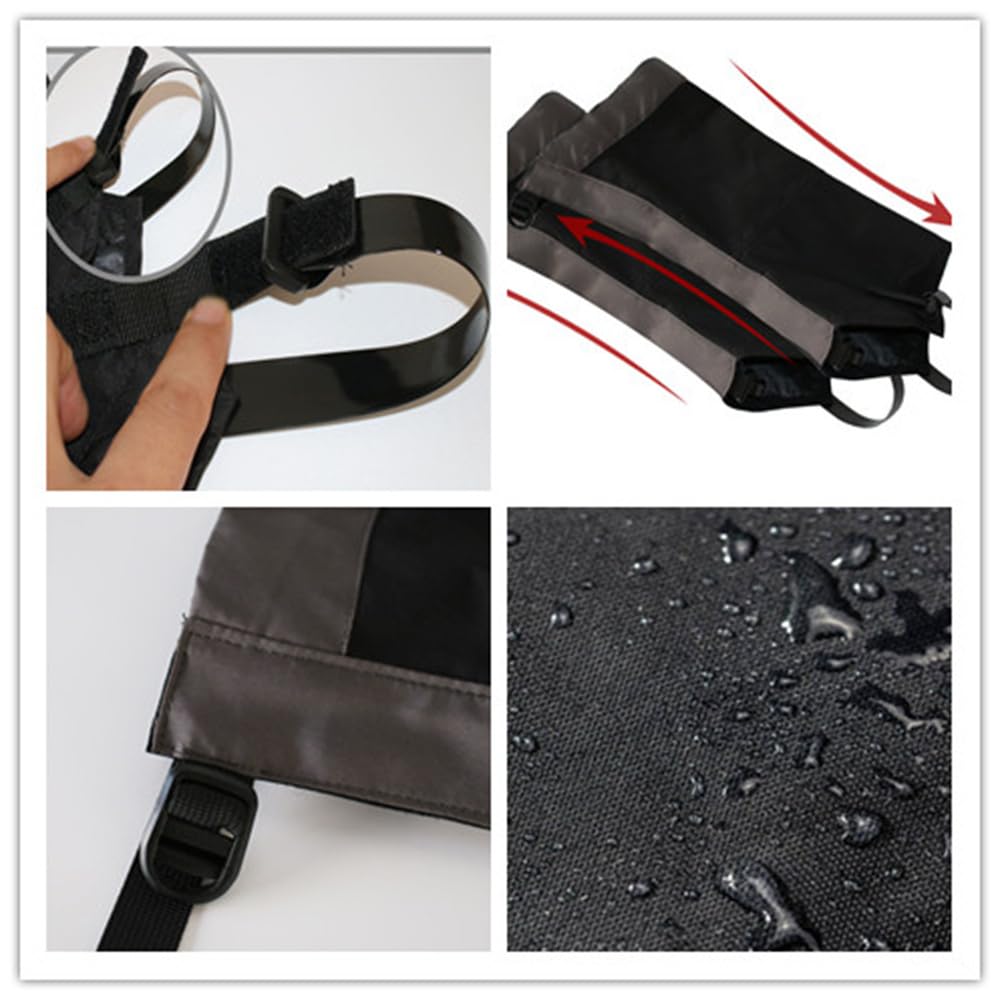 UNIQOCK Gaiters for Hiking-Waterproof and Breathable Leg Gaiters for Women and Men Boots, Adjustable Lightweight Shoes Gaiters for Hunting, Hiking, Mountaineering, Snow Gaiters for Hiking Boots