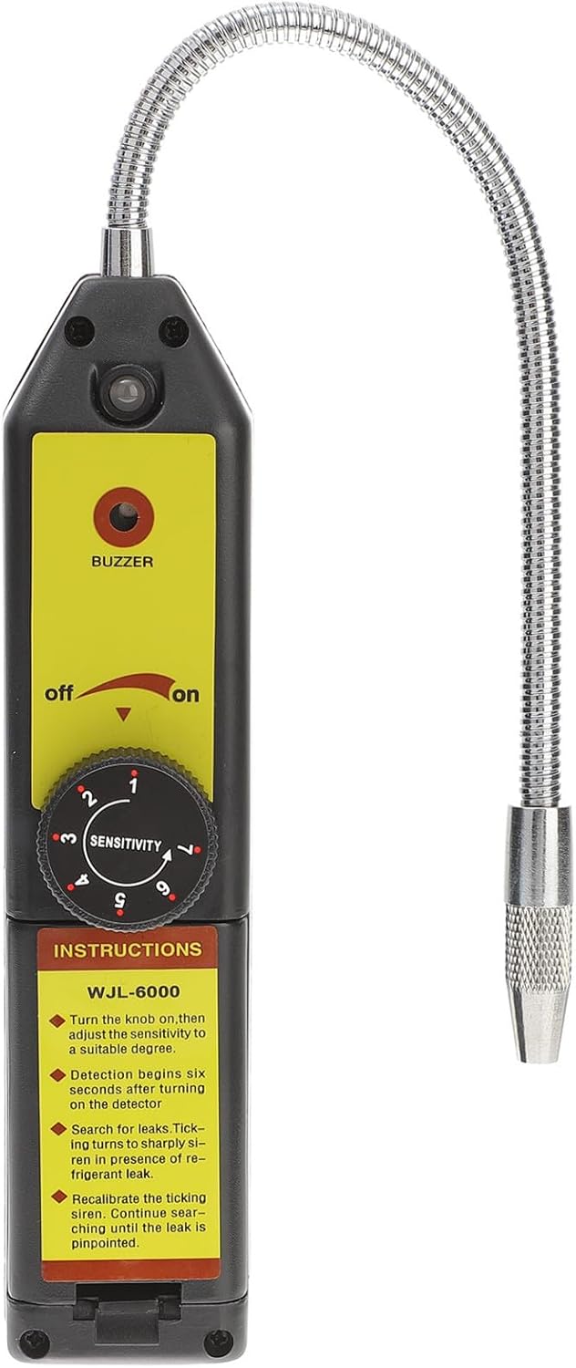 Vaguelly Refrigerant Leak Detector HVAC Halogen Gas Tester High Sensitivity Refrigerant Gas Leak Detection Tool for Ac and HVAC Systems