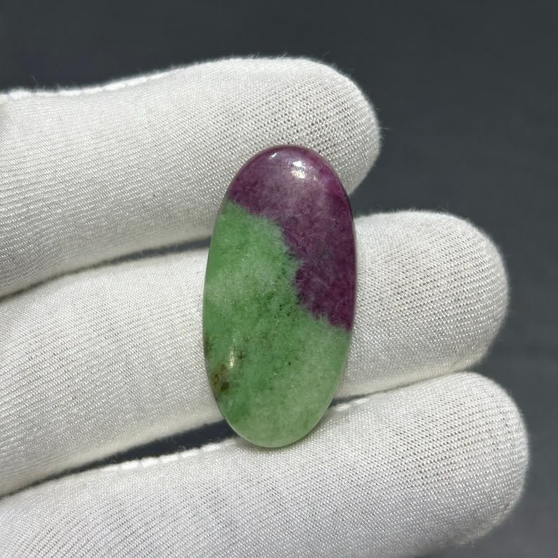 Pierre rubis zoïsite cabochon pour sublimer vos bijoux bohèmes faits main - 2