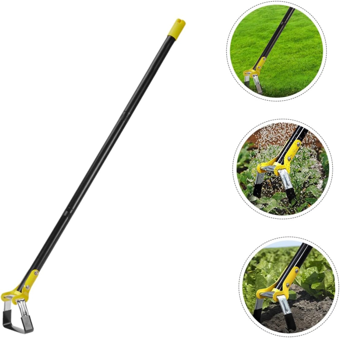 Portable Garden Hand Hoe Ergonomic Metal Weeding Tool for Effortless Branch and Grass Removal Lightweight Design Durable Manganese for Gardening