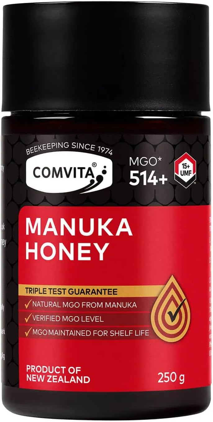 Unpasteurised Manuka Honey from New Zealand (UMF 15+, MGO 514+) - 250g