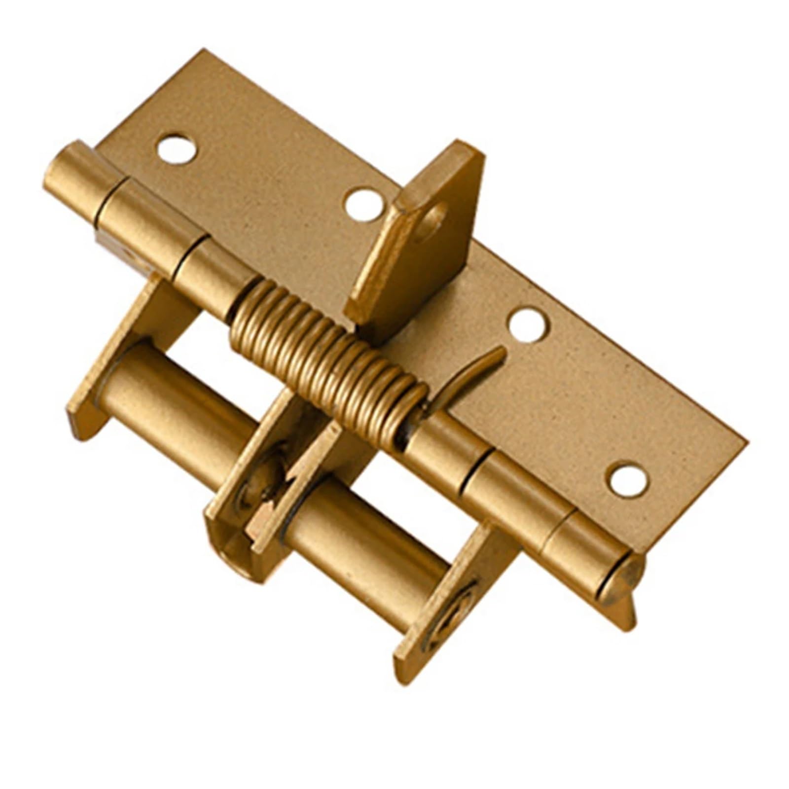 Door Closer, Self-Closing Spring Door Hinge 90 Degree Positioning 4 Inch Automatic Closer,Commercial & Home Use(Yellow)