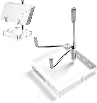 Transparent Base Plate Stand,Adjustable Metal Arms Display Stand,Acrylic Small Plate Stands for Display,Minimalist Photo Stands,for Book,Rock,Picture,Decorative,Coral,Geodes,Fossil