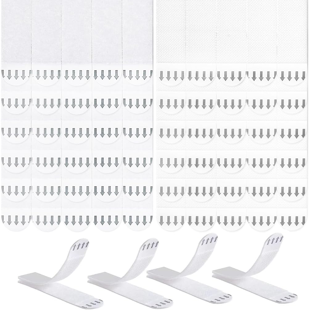 32 Pairs(64 Strips) Large Picture Hanging Strips Heavy Duty, No Nails Needed, Damage Free Adhesive Mounting Strips for Pictures and Photos Frame Hanging (16*69mm)