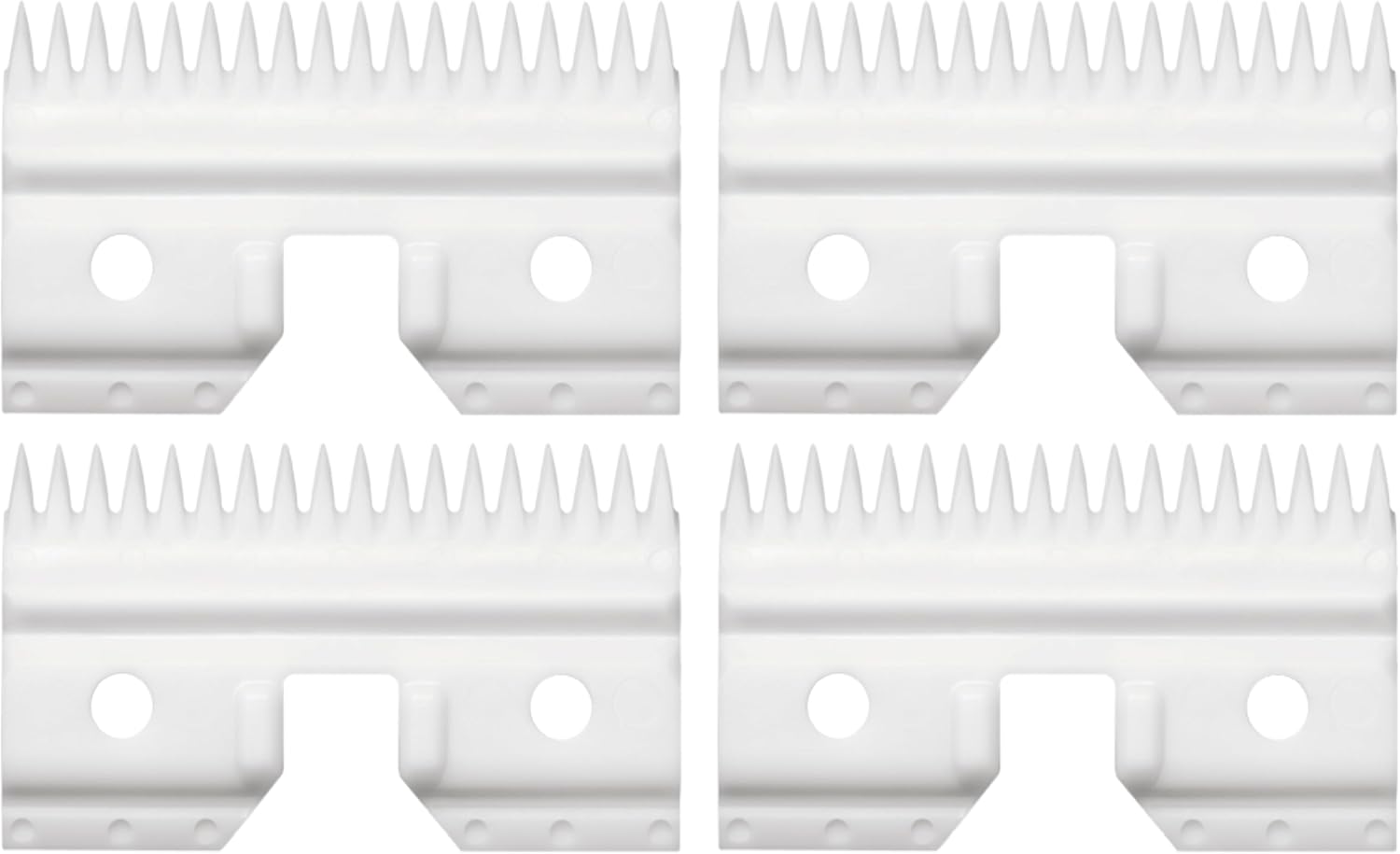XCEL Ceramic Coarse Pet Replacement Cutter Blade Compatible with Fast-Feed, Andis, Oster A5, and Walh KM Series (4 Pack)