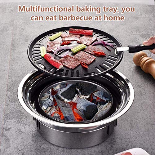 Yardwe Tragbares Holzkohle-Grill-Set – Japanischer Tischgrill, 20 X 20 Cm, Für Indoor & Outdoor