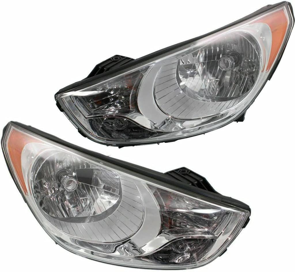 CarLights360 For Hyundai Tucson Headlight Assembly 2010 11 12 2013 Pair Driver and Passenger Side CAPA HY2502158C