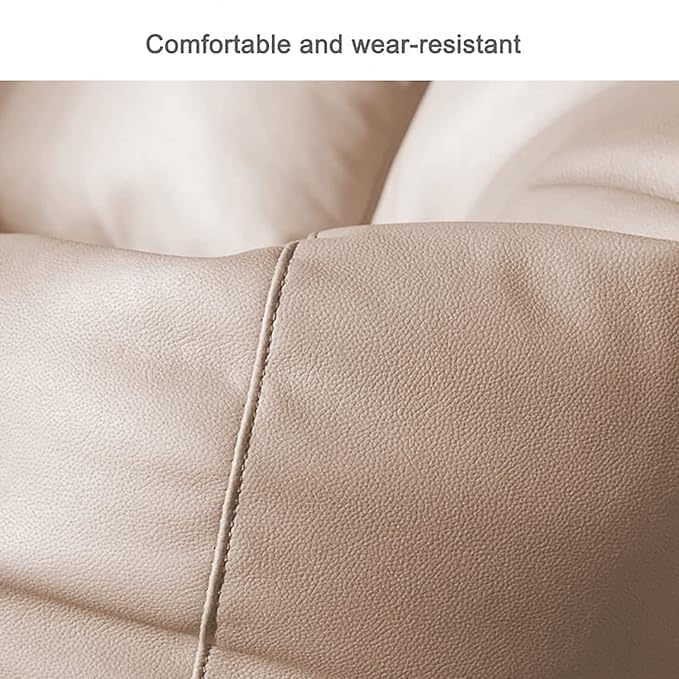 Image of Bean Bag Cover 4XL Without Beans with Footrest and Cushion Lounge Chair Luxury Bean Bag Cover with Footrest Without Beans 4XL (Cream New)