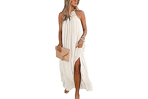 Flowy Halter Maxi Dress - An Epitome of Boho Chic