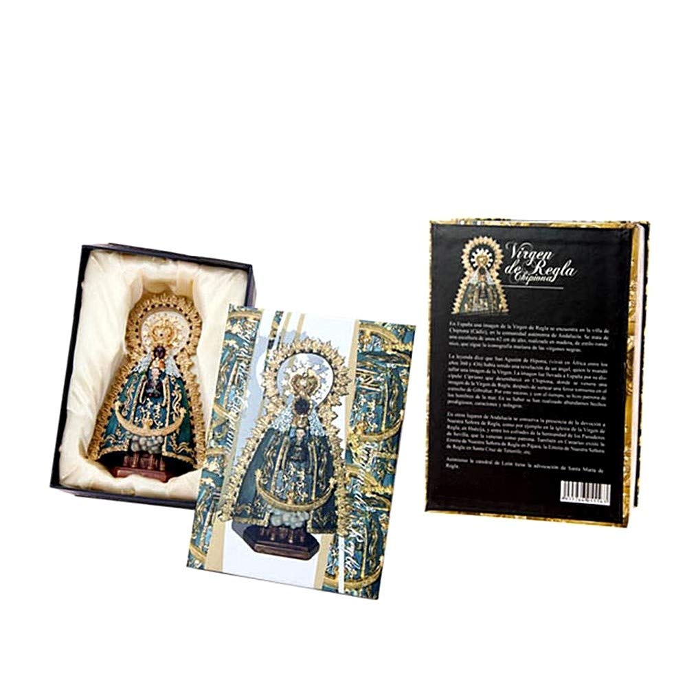 Madonna di Regla Immagine Figura 18 Centimetri. Chipiona Protettore Arredamento Resina di Base