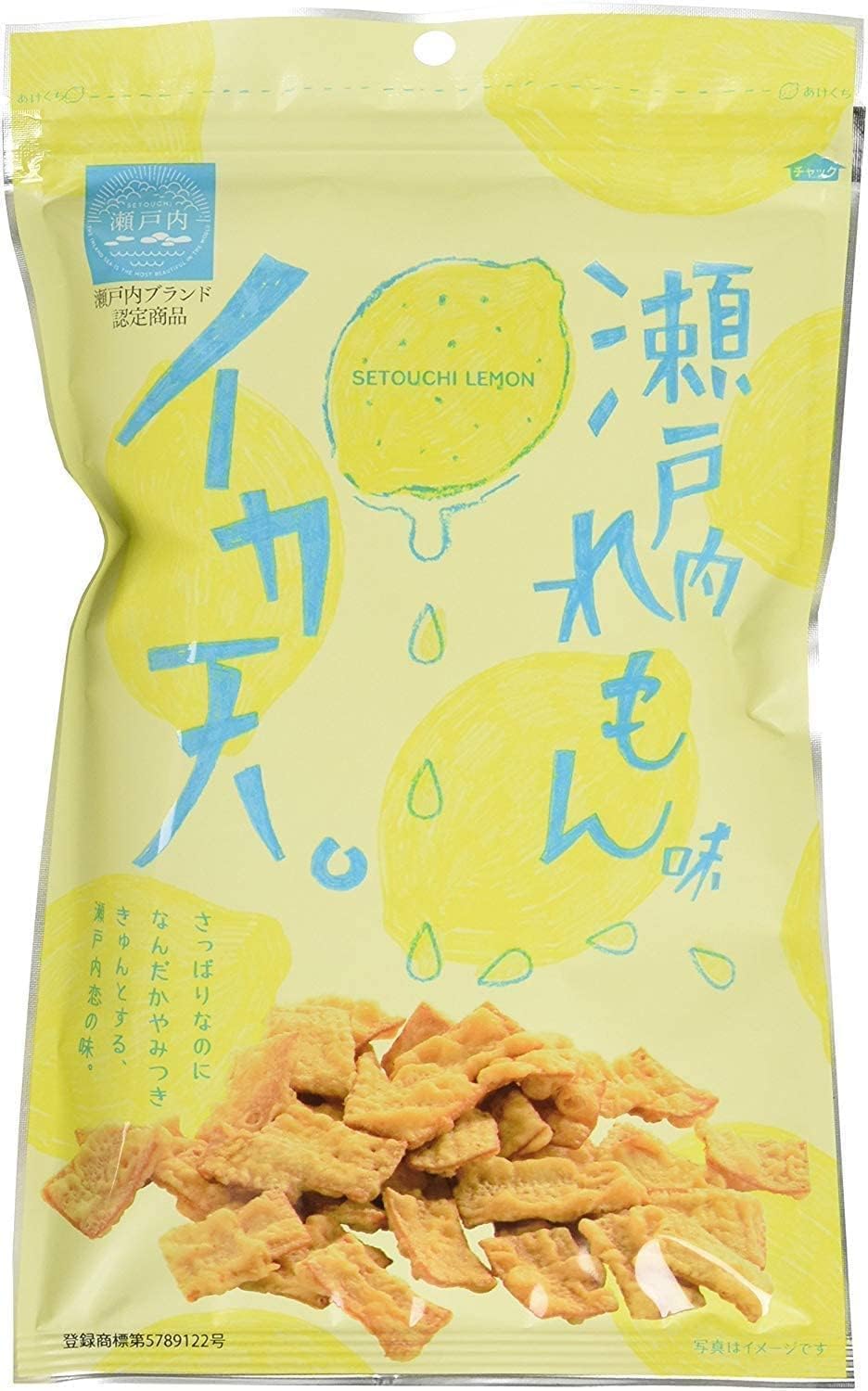 まるか食品 イカ天 瀬戸内れもん味 80g (72グラム（× 5） おまけ付き) おつまみ お菓子 フライ 詰め合わせ (80グラム (x 12))