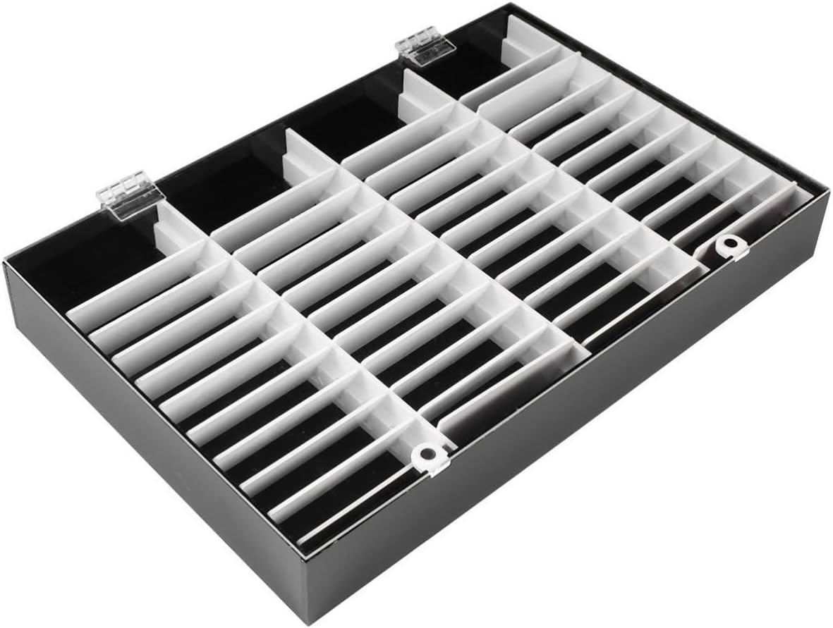 Acrylic Nail Display Stand for Color Samples, Portable Black Organizer