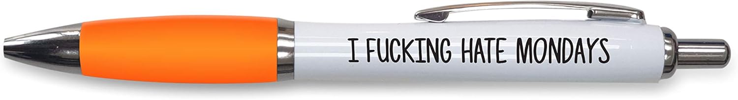 Rude Pens For Adults | Funny Boss Gifts Leaving Presents For Colleagues | Silly Ballpoint Pen Novelty Funky Stationery Quirky Gift Office Desk Accessories (Red_PAP8)