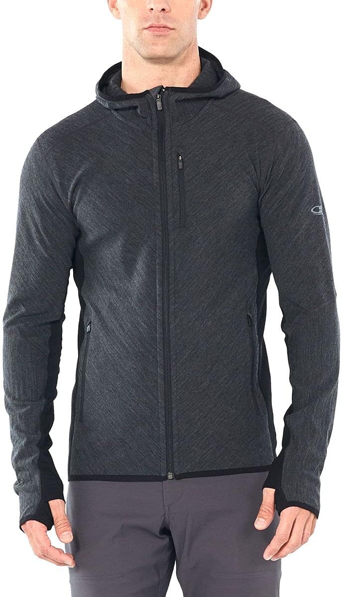Icebreaker mens Men's Descender Long Sleeve Full-zip Hoodie