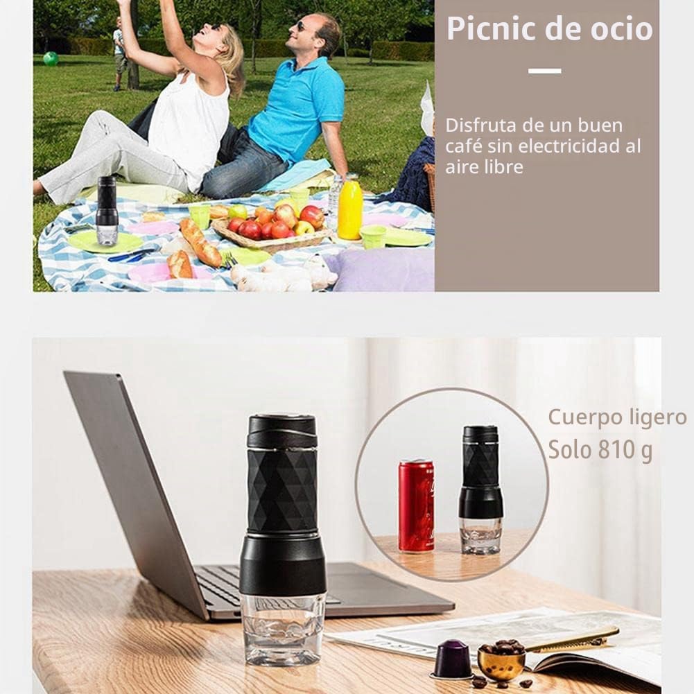 Cafetera de café expreso, cápsula de mano, cafetera molida, portátil, apta para cápsulas de café en polvo
