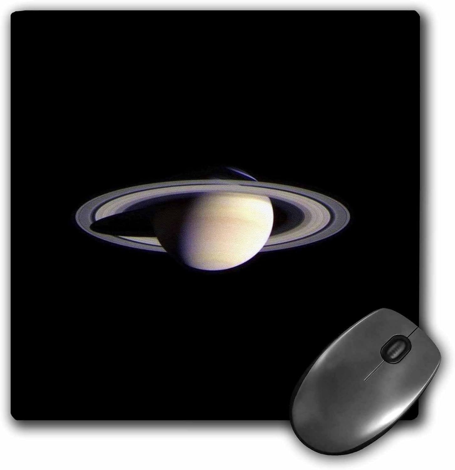 Saturn With Rings In Space - Mouse Pad, 8 by 8 inches (mp_43804_1)