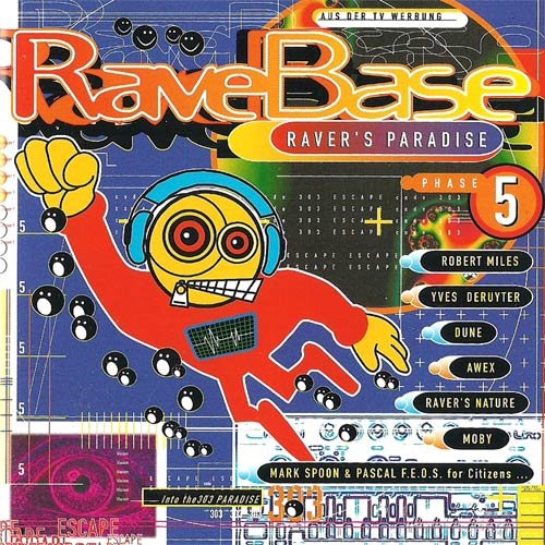 TechnoRave (CD Compilation, 23 Titel, Diverse Künstler) Hitch-Hiker & Dumont - Journey Of Love / Mark Spoon & Pascal F.E.O.S. for Citizens - The City - Bigger And Better / Yves Deruyter - Outsiders (Marusha 12" Mix) / Lunatic Asylum - People Want Paradise / Genlog - Ceasefire u.a.