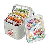 White rabbit original milk candy, mixed flavor toffee, Chinese classic cream sugar, gummies gift box, healthy and nutritious fudge, wedding candy, Dim sum, sweet snacks (Multiple flavors,118g*1 can)