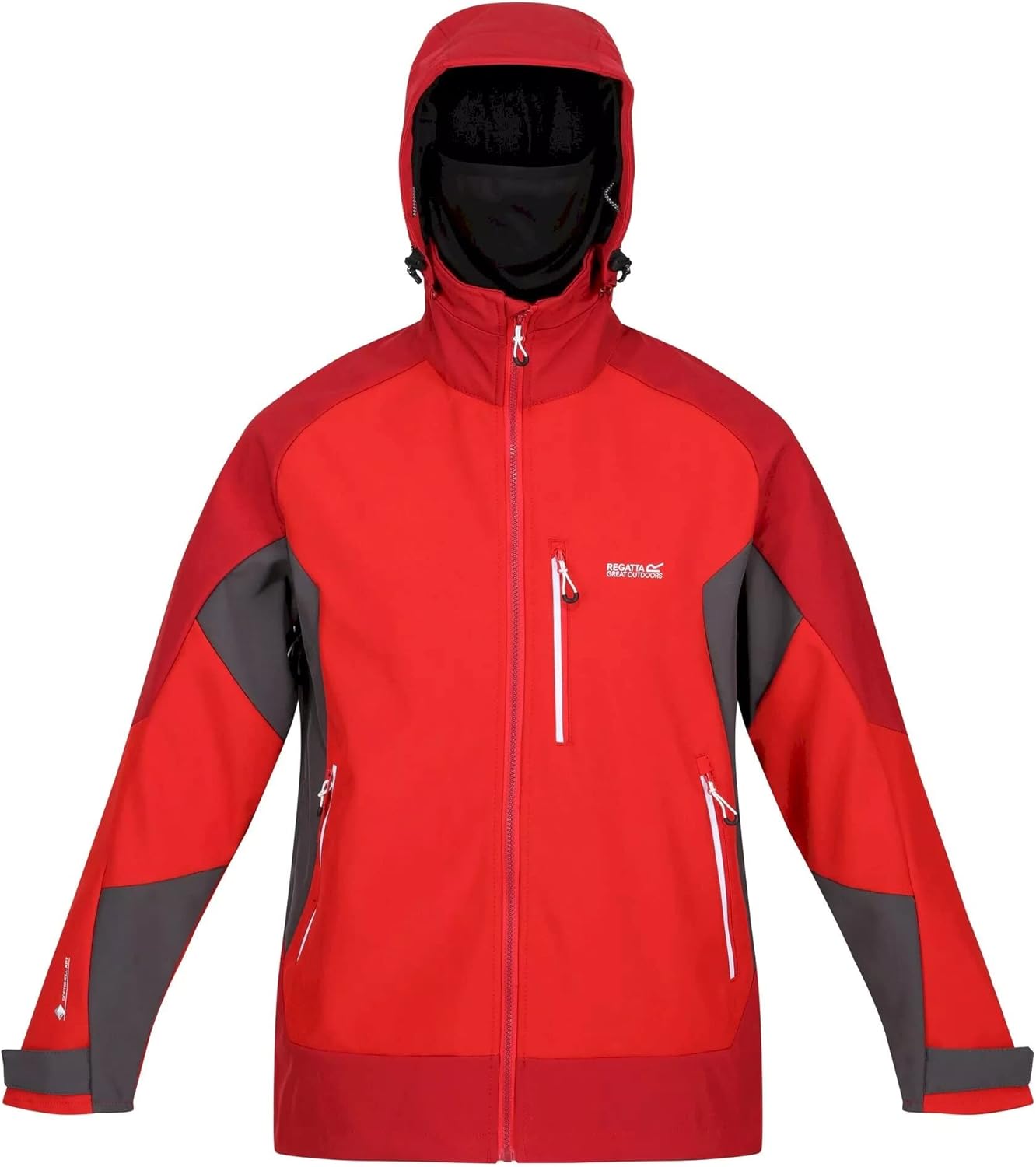 Regatta Mens Hewitts VII Soft Shell Jacket (L) (Chinese Red/Dark Red)
