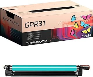 Compatible for Canon GPR31 Drum Unit Work for Canon imageRUNNER Advance C5030 C5035 C5235 C5235A C5240 C5240A Printers, with Chip, High Yield 80000 Pages, Clear Printing (Magenta)