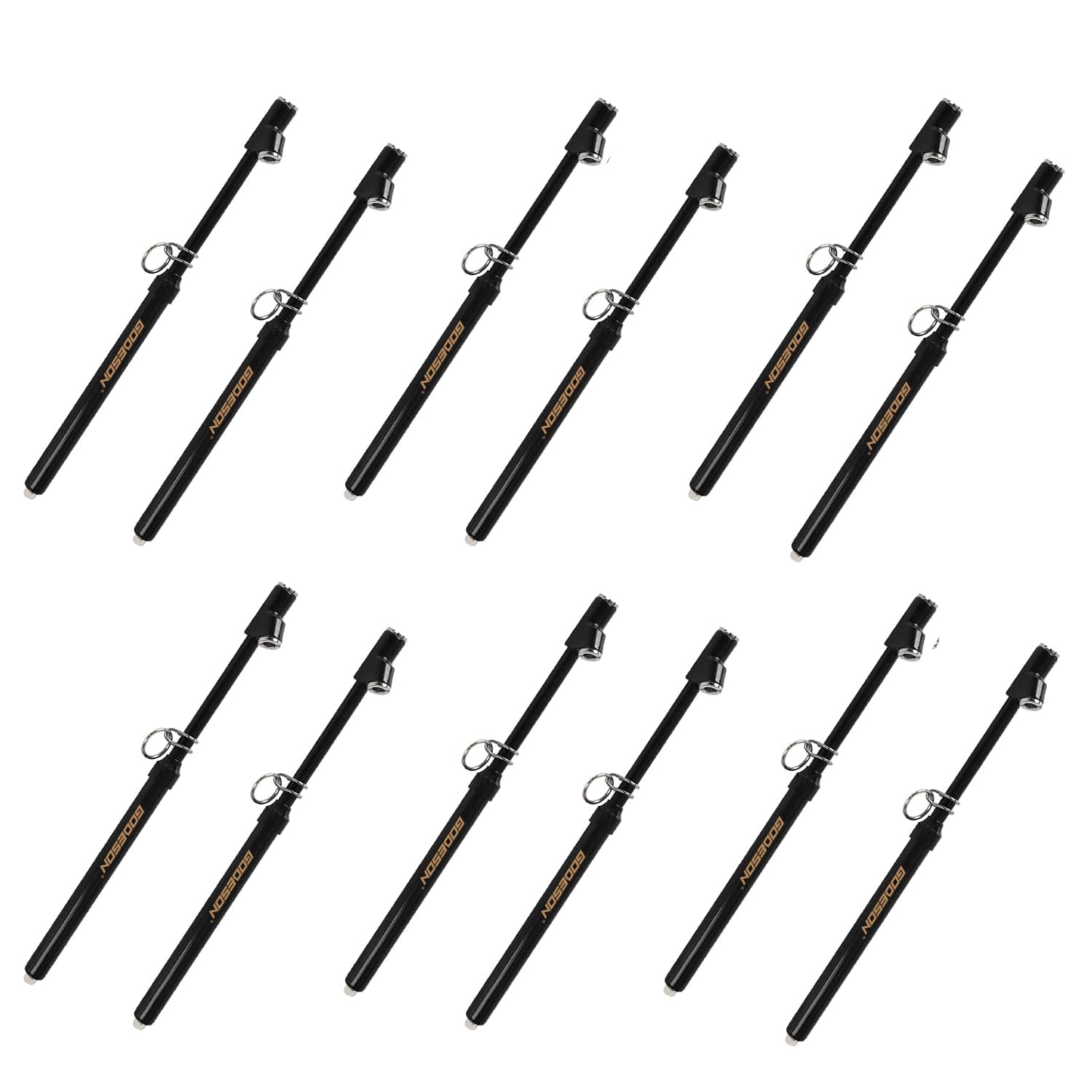 GODESON Medidor de presión de neumáticos de doble cabeza, medidor de neumáticos de alta resistencia, rango de 10 a 150 psi, doble cabeza para camión medidor de presión de aire (paquete de 12)