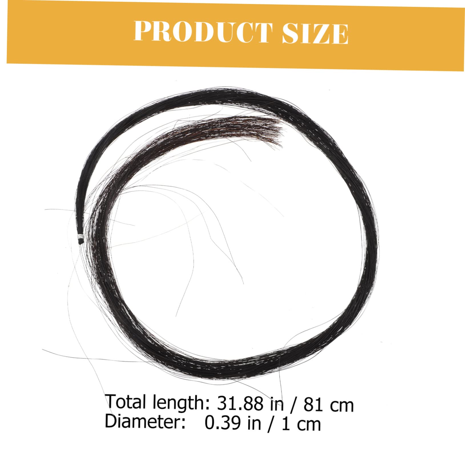 Toyvian Professional Horse Tail Hair for Cello Bow Replacement Durable Instrument Accessories for Enhancing Tone and Expression Violoncello Performance