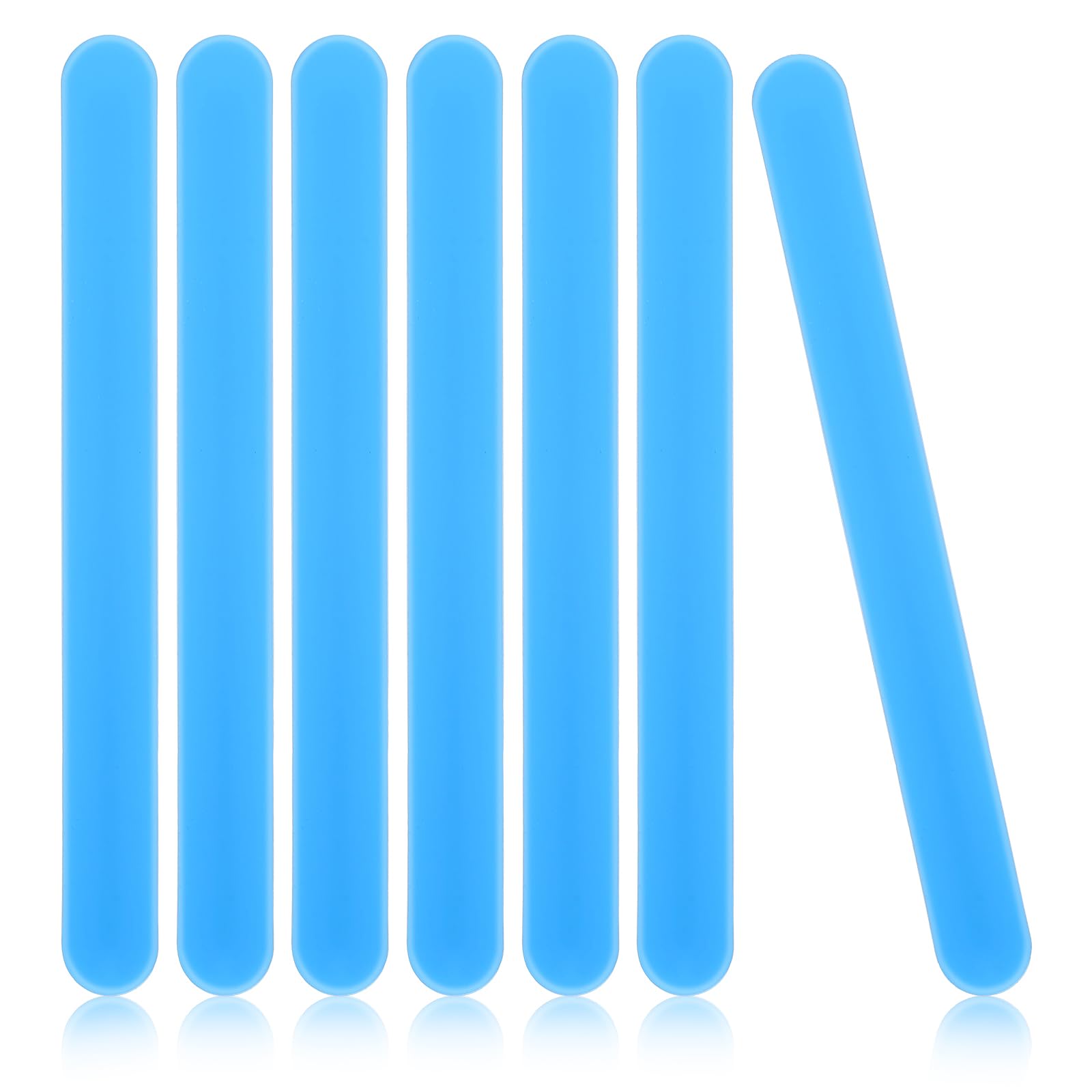 7pcs Silicone Stir Sticks Reusable Silicone Sticks for Minimizing Bubbles Popsicle for Liquid, Paint, Resin, Epoxy, Popsicle Stirring Tool DIY Crafts