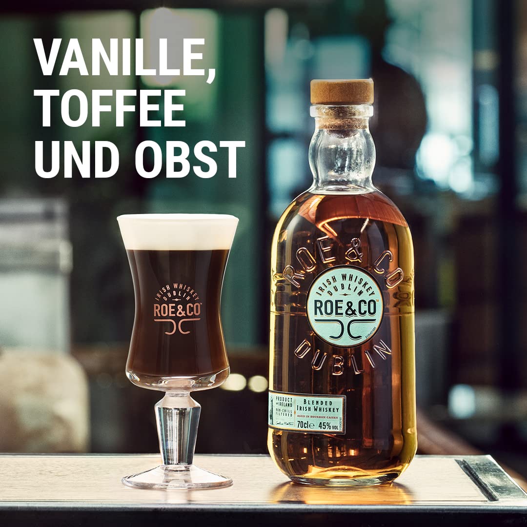 Roe & Co 106 Blended Irish Whiskey, Preisgekrönter Besteller aus Irland, Geschenkidee, 45% Vol, 700ml Einzelflasche