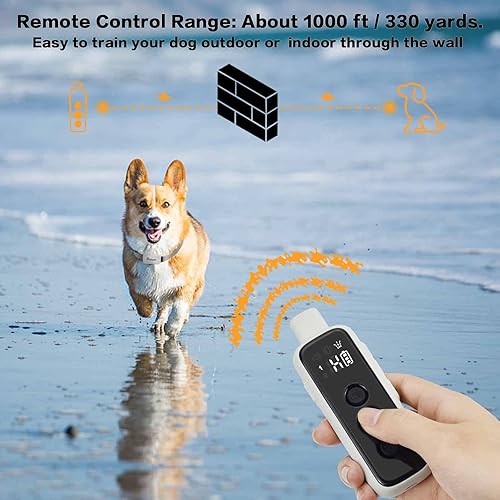 Miniatura 5 de Collar de entrenamiento para perros de citronela con control remoto y 2 receptores. No puede funcionar automáticamente, 3 modos de