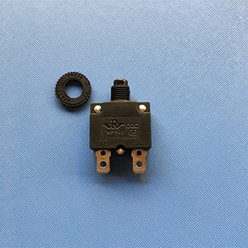 Disyuntor térmico de 8A con botón de rearme manual y protección contra sobrecargas en kit de 10 3