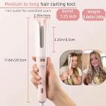 VAV Courgeur automatique des cheveux 1.25 Inch Barrel avec 3 Paramètres de chaleur pour cheveux moyens à longs - Arrêt automatique, double tension céramique