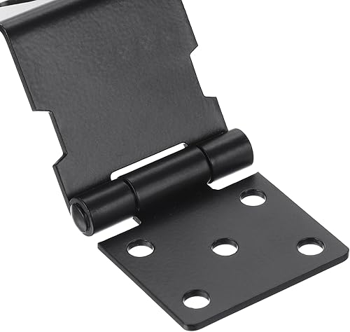 Miniatura 5 de PATIKIL Cerraduras de puerta de 4 pulgadas, cierre de bisagra de acero inoxidable de ángulo recto de 90 grados, cierre de candado, cerrojo con