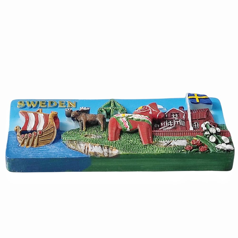 Geiranger Fjord Kühlschrankmagnet - Norwegen Souvenir Handbemalt