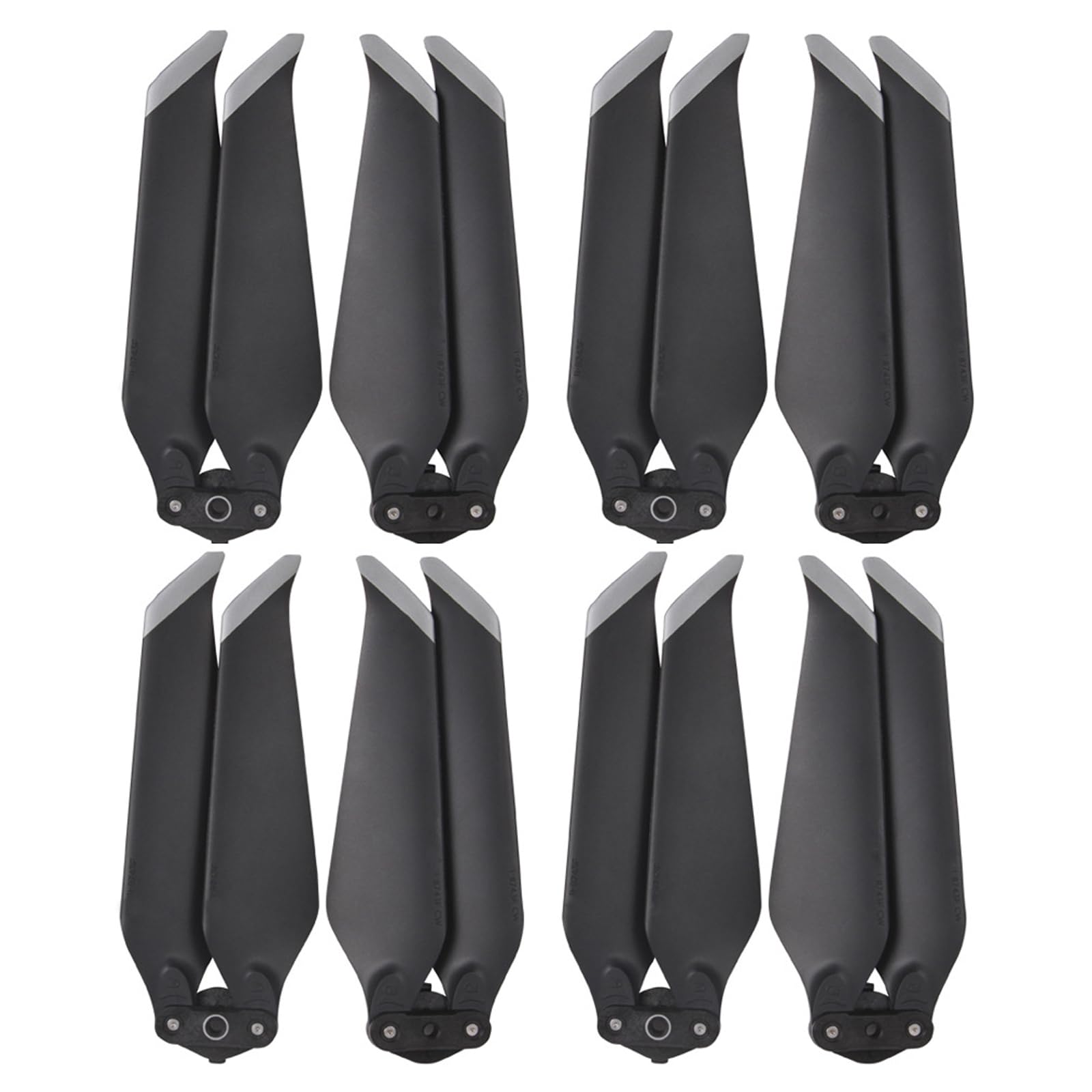 Set di 4 paia di eliche di ricambio per drone RC per DJI Mavic 2 Zoom/Mavic 2 Pro, bordo grigio, accessori silenziosi compatibili con DJI Mavic 2 Zoom/Mavic 2 Pro
