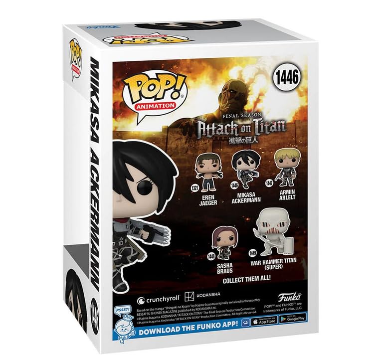 【即購入ok!!】FUNKO POP! 進撃の巨人 ミカサ•アッカーマン） Amazon.co.jp: Funko POP!アニメーション:AoT - ミカサ・アッカーマン