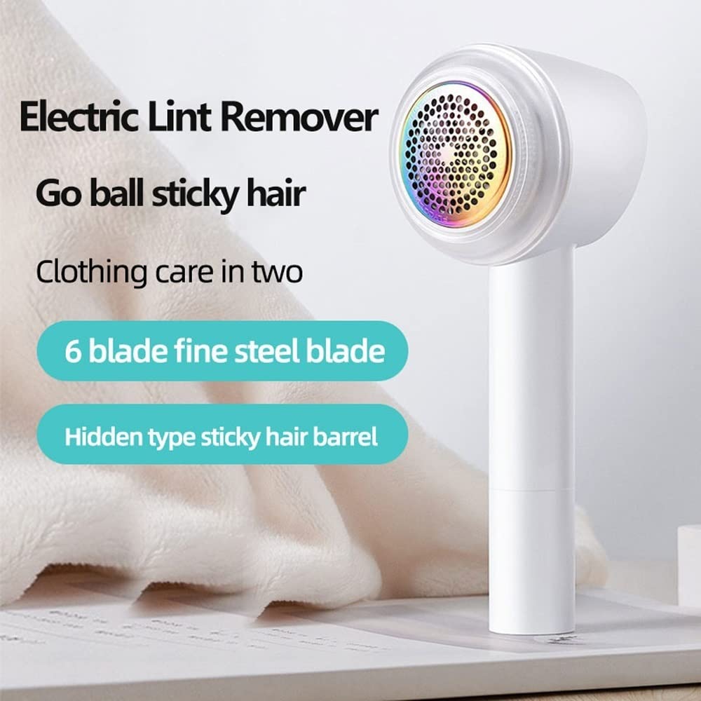 Afeitadora eléctrica for telas, quitapelusas, afeitadora de pelusas recargable, afeitadora de suéteres con rodillos de pelusa ocultos, elimina pelusas y pastillas de sofá, ropa, muebles, ropa de cama,