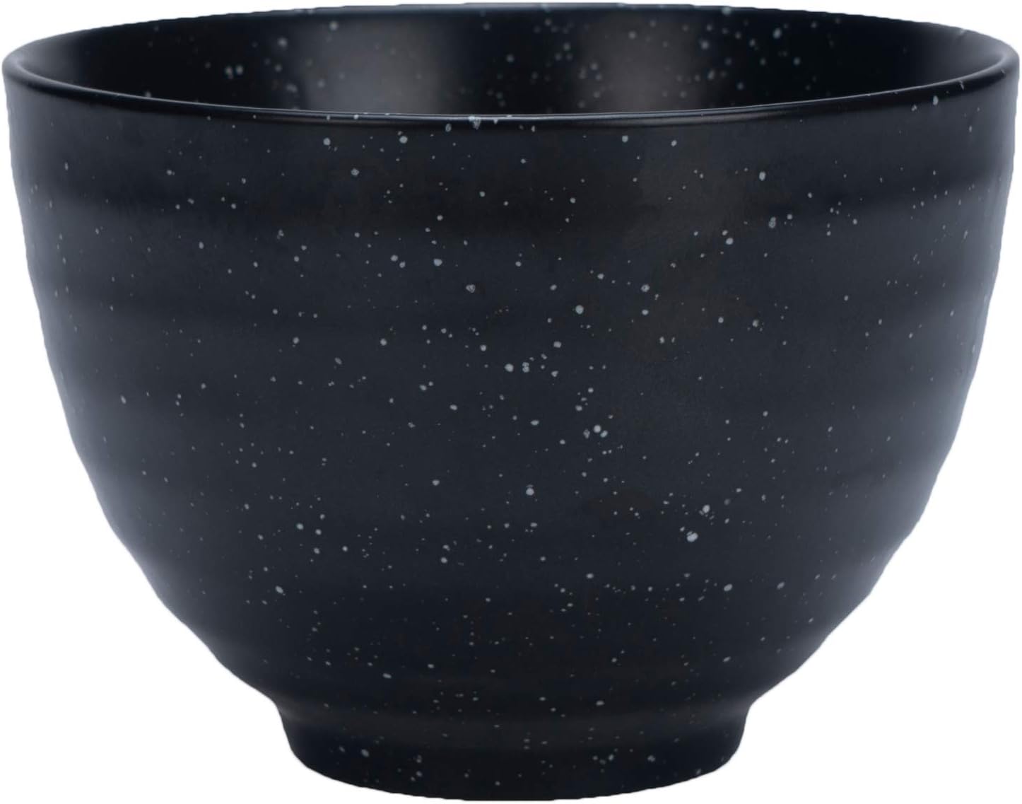 Black Matcha Tea Bowl (Ceramic) Classic Japanese Drinking Cup | Daily and Ceremonial Grade Use | Authentic Asian Experience | Heavy-Duty Ceramic Finish