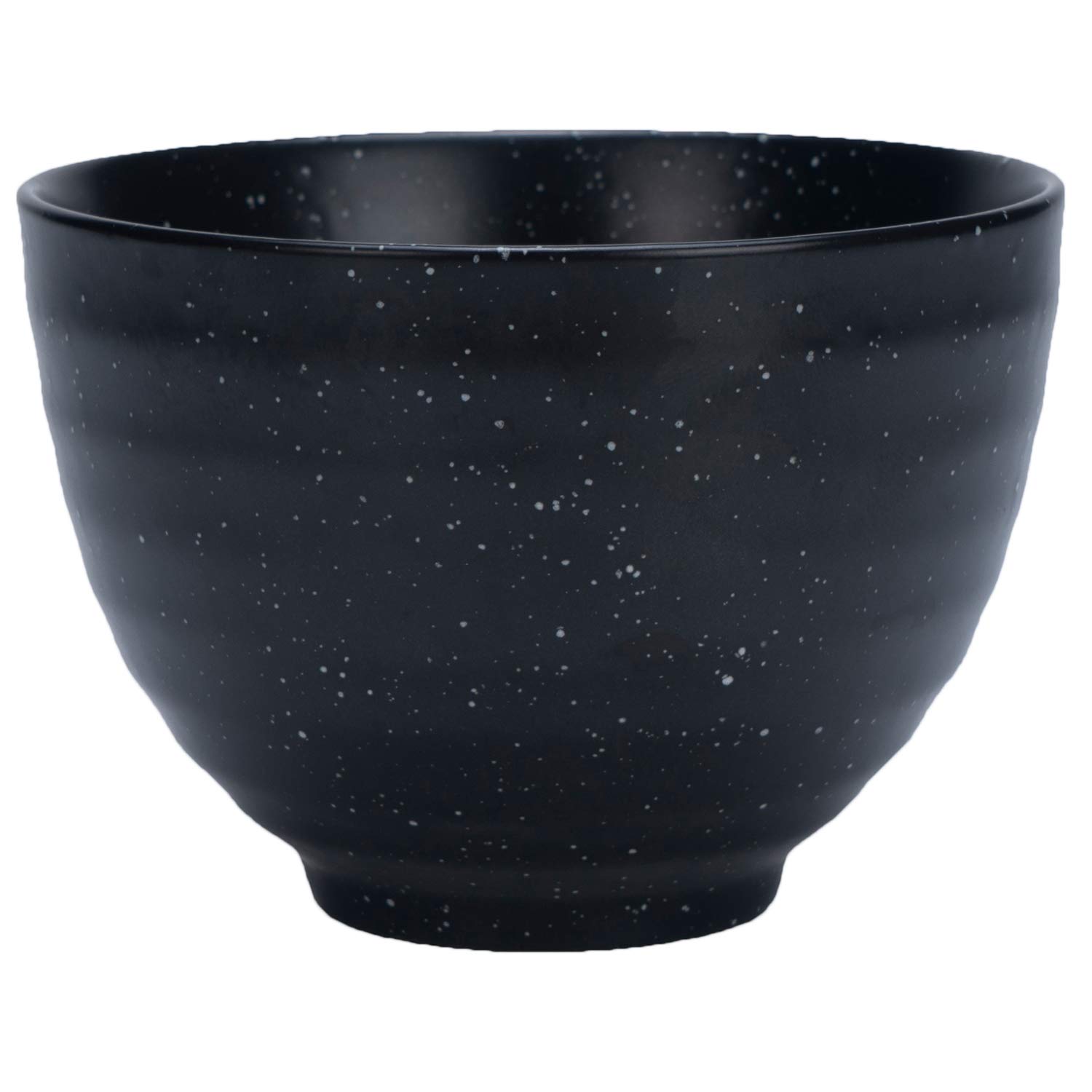 Black Matcha Tea Bowl (Ceramic) Classic Japanese Drinking Cup | Daily and Ceremonial Grade Use | Authentic Asian Experience | Heavy-Duty Ceramic Finish