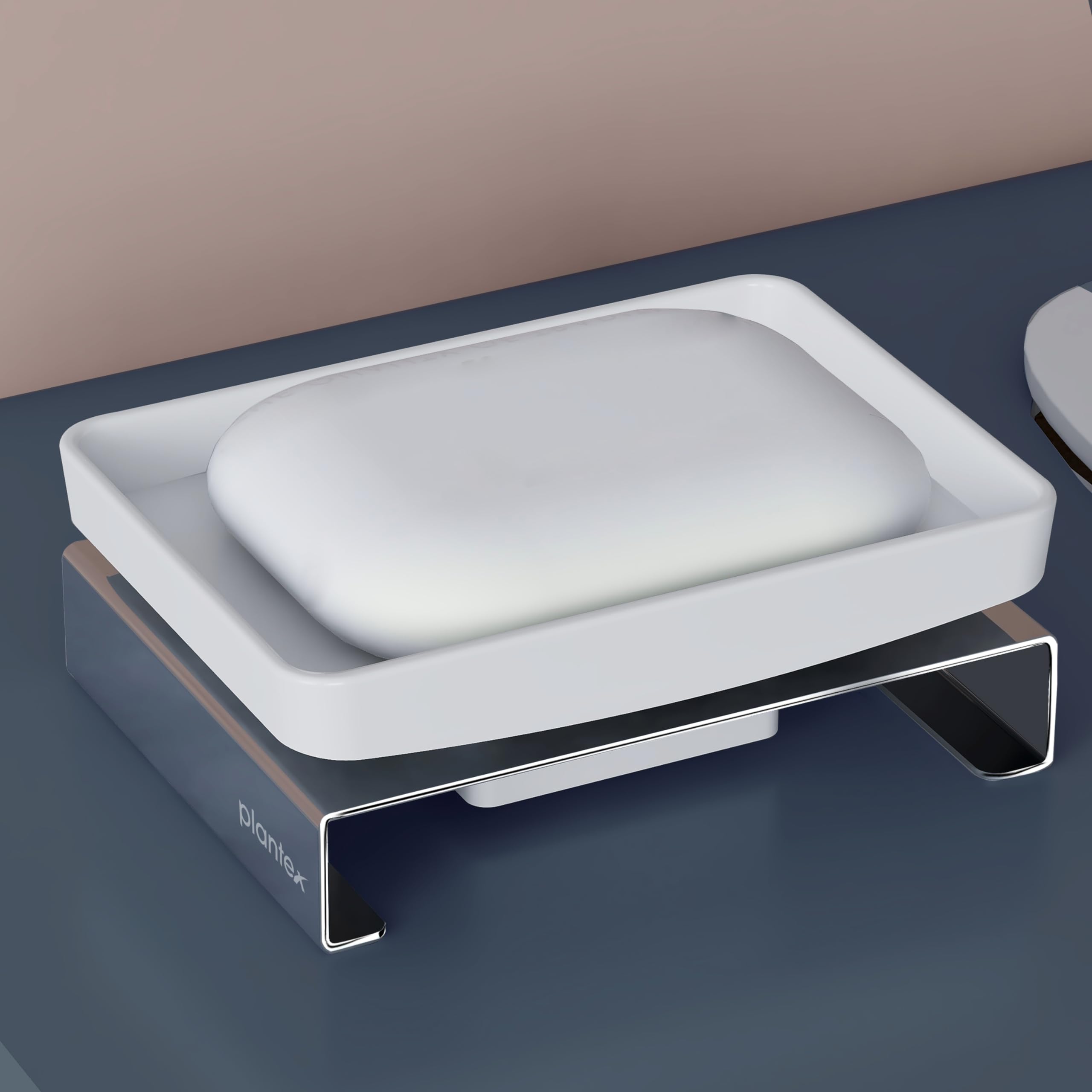 Plantex Stainless Steel and ABS Single Soap Dish for Bathroom/Soap Stand/Soap Holder/Soap Storage for Bathroom/Bathroom Accessories - Table Top (Chrome & ABS) (B0CPDNZKZH) Amazon Price History, Amazon Price Tracker