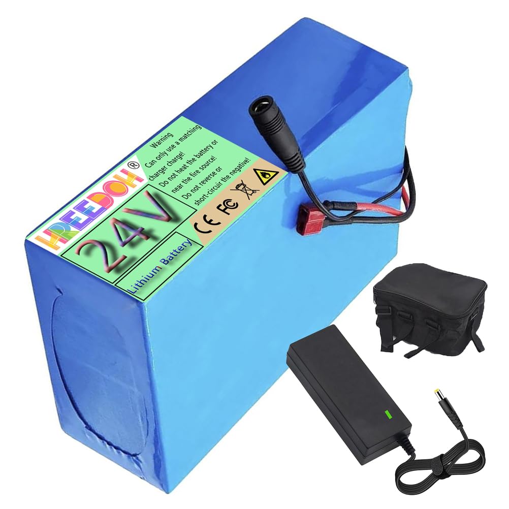 Akumulator litowy 24 V Akumulator litowo-jonowy 24 V 10 Ah 12 Ah 15 Ah 18 Ah 20 Ah Akumulatory PVC do silników 0-500 W z ładowarką