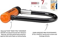 Vista 2 de Kryptonite Evolution Mini-5 - Cerradura en U para bicicleta, resistente antirrobo, soporte de montaje de grillete de acero de 0.51 pulgadas