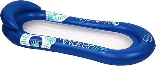 Aqua Luxury Water Pool Lounge Extra Large Inflatable Pool Floats for Adults with Headrest, Backrest, Footrest & Cupholder Multiple ColorsStyles