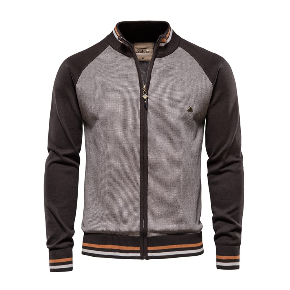 Pull tricoté décontracté homme et veste mi saison zippée stretch - 3