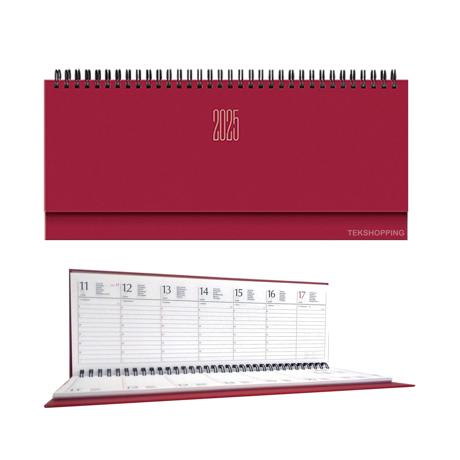 Calendario Da Tavolo 2025 - Con Blocco Note, Girevole, Mensile, Per Casa O Ufficio, Design Creativo Con Animali - Foto 12