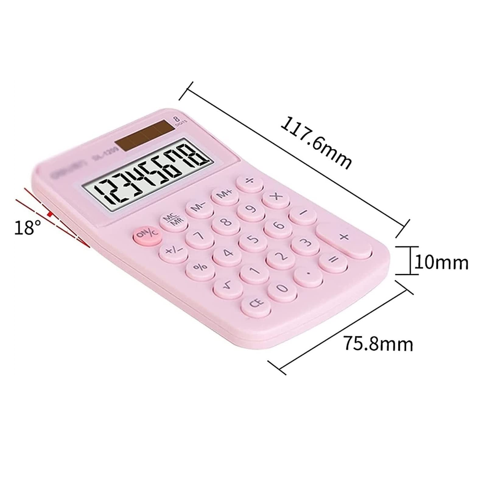 Kalkulatory Kalkulator, Desktop Calculator Kalkulator Na Biurko Kalkulator W Stylu Biurowym I Domowym 8 Cyfr Przybory Szkolne(Blue)