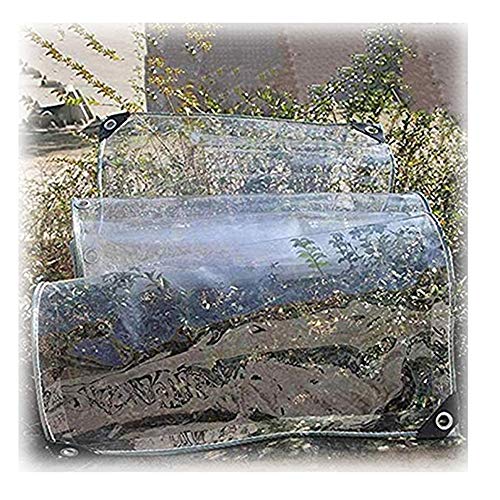 GZHENH Transparent Flugzeug Gewebeplane Weiches Glas Abdeckung Weiches Glas Zelt Metallloch Wiederverwendbar Einfache Federung Abdeckplane 45 Größe (Color : Clear, Size : 0.6x1m)