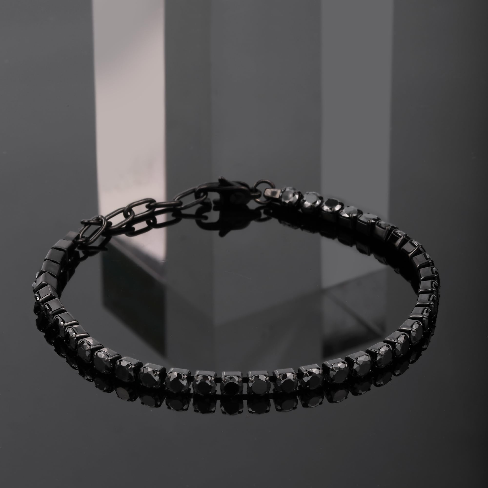Sector TENNIS Bracciale Uomo in Acciaio, Cristalli, Smalto - SANN46