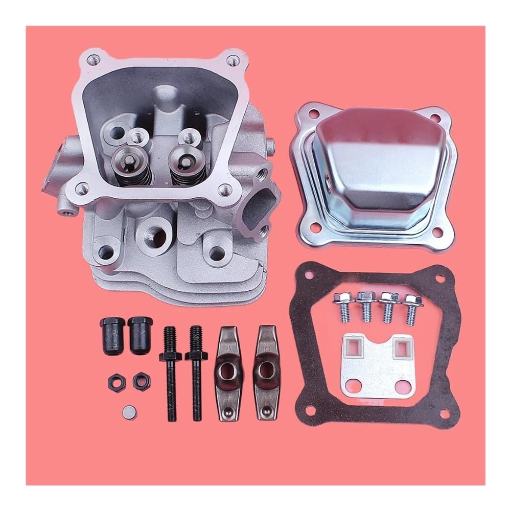 Conjunto de Perno de Junta de Tapa de Culata de válvula de Cilindro Compatible con Motor de cortacésped GX160 GX200 de 5,5 HP y 6,5 HP, Pieza de Repuesto